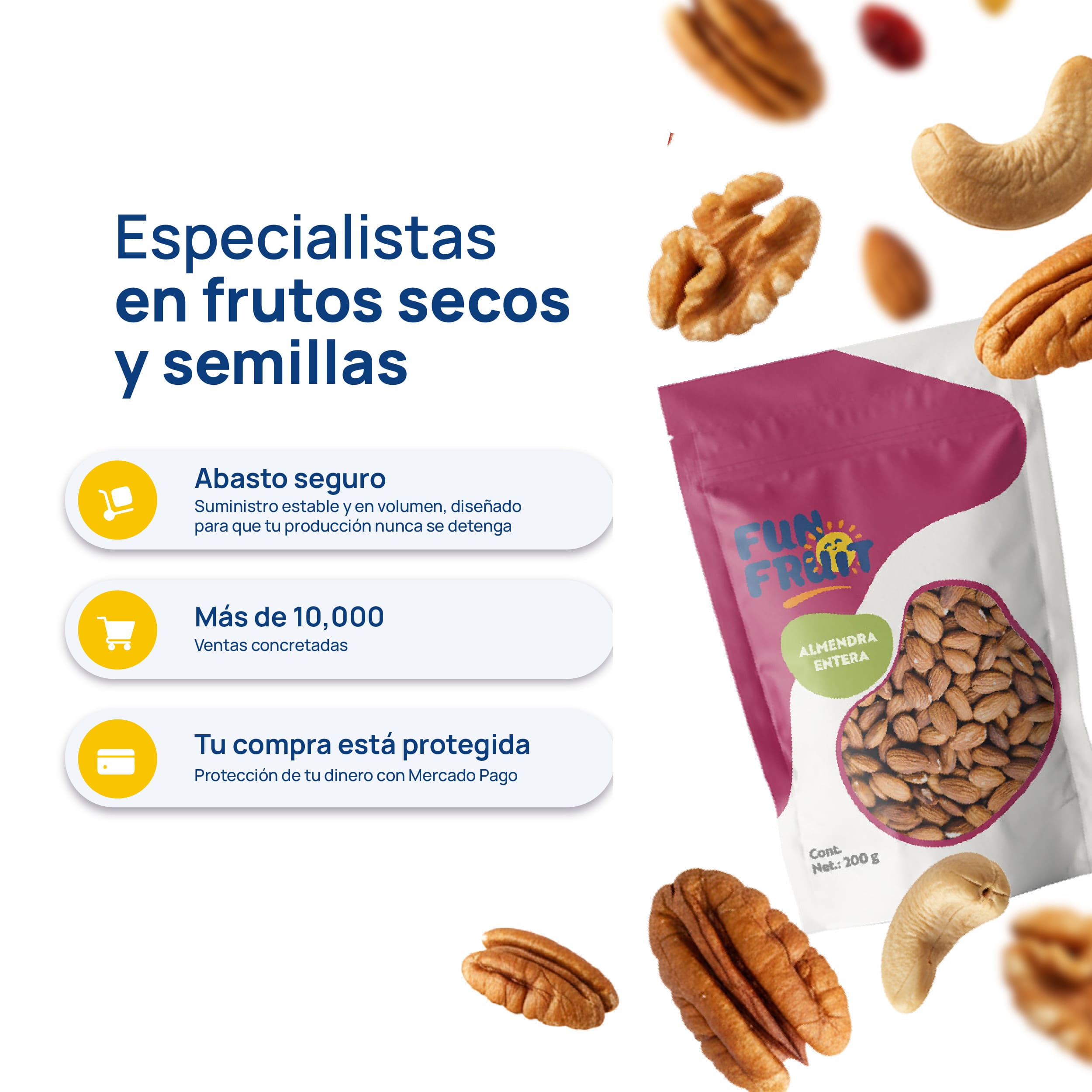 FUN FRUIT - DESCRIPCIÓN - Almendra entera 200g_7 - Características