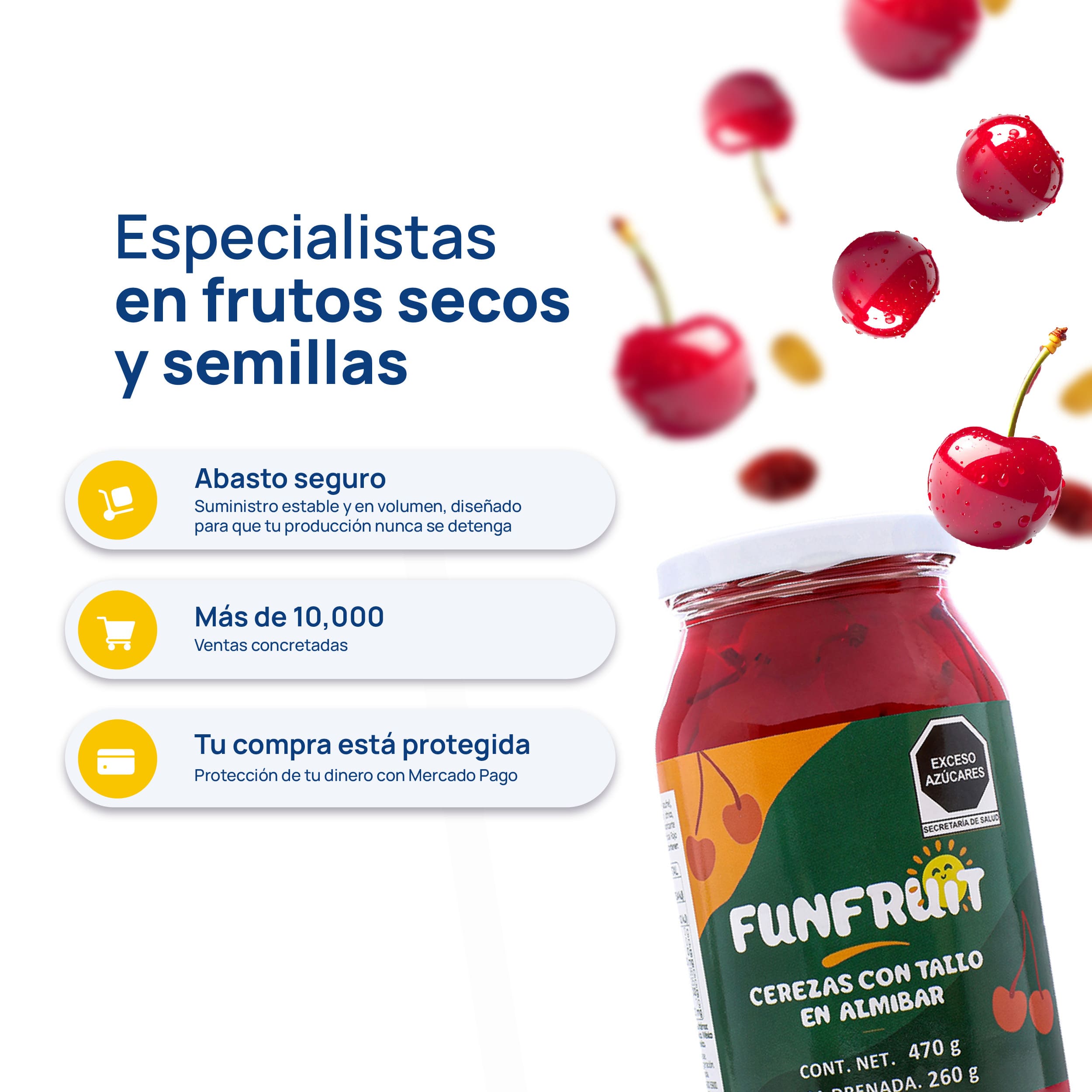 FUN FRUIT - DESCRIPCIÓN - Cereza Con Tallo 260g_7 - Características