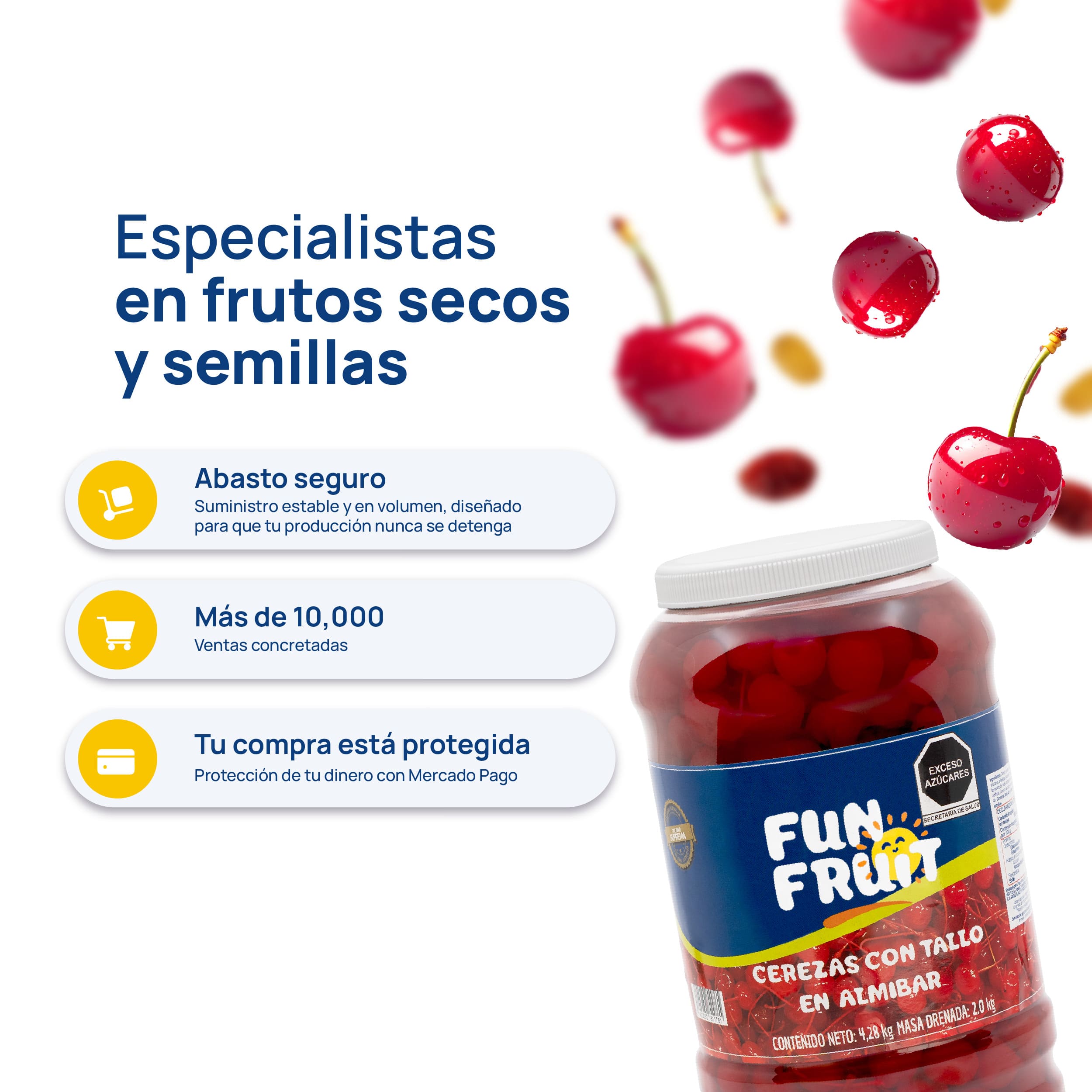 FUN FRUIT - DESCRIPCIÓN - Cereza Con Tallo 2kg_7 - Características