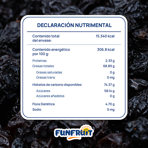 FUN FRUIT - DESCRIPCIÓN - Pistache_2 - Declaración nutrimental